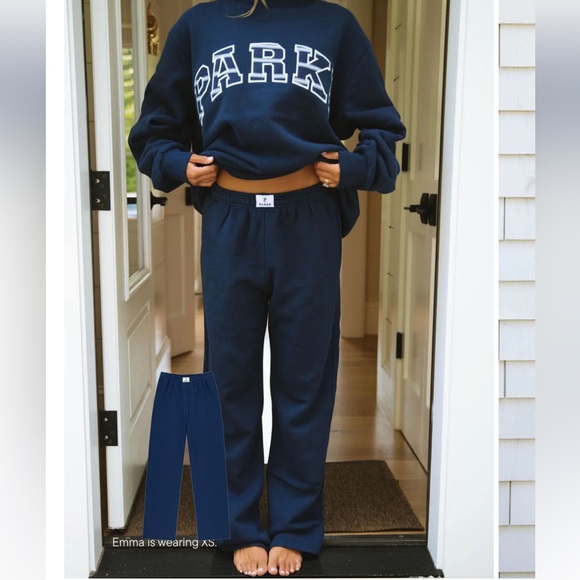 Parke Pants - Parke Emma and Maggie collab- navy pants XS